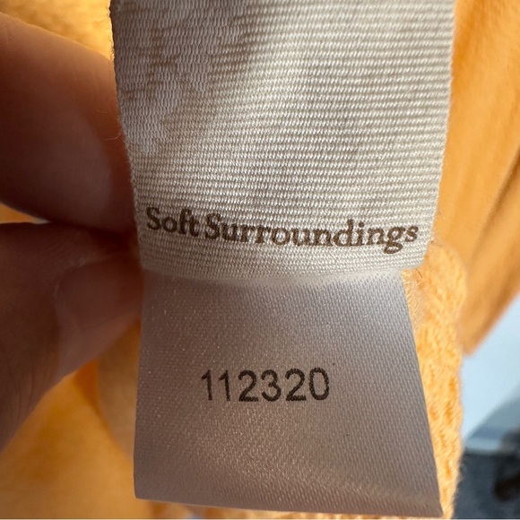 Soft Surroundings Playa pullover tunic top, cowl neck, orange, sz L - Picture 10 of 10